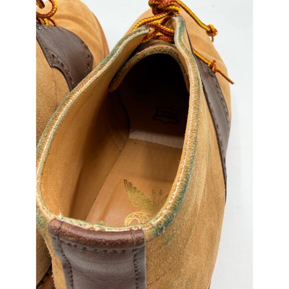 Mark McNairy Chukka Boot Tan Suede Brown Leather Mens 8753CS Size 12 No Box main image 5